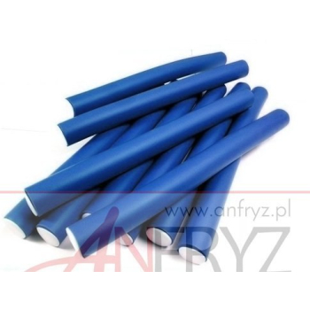 SEDFRYZ.Papiloty niebieskie 25cm - średnica 14 mm